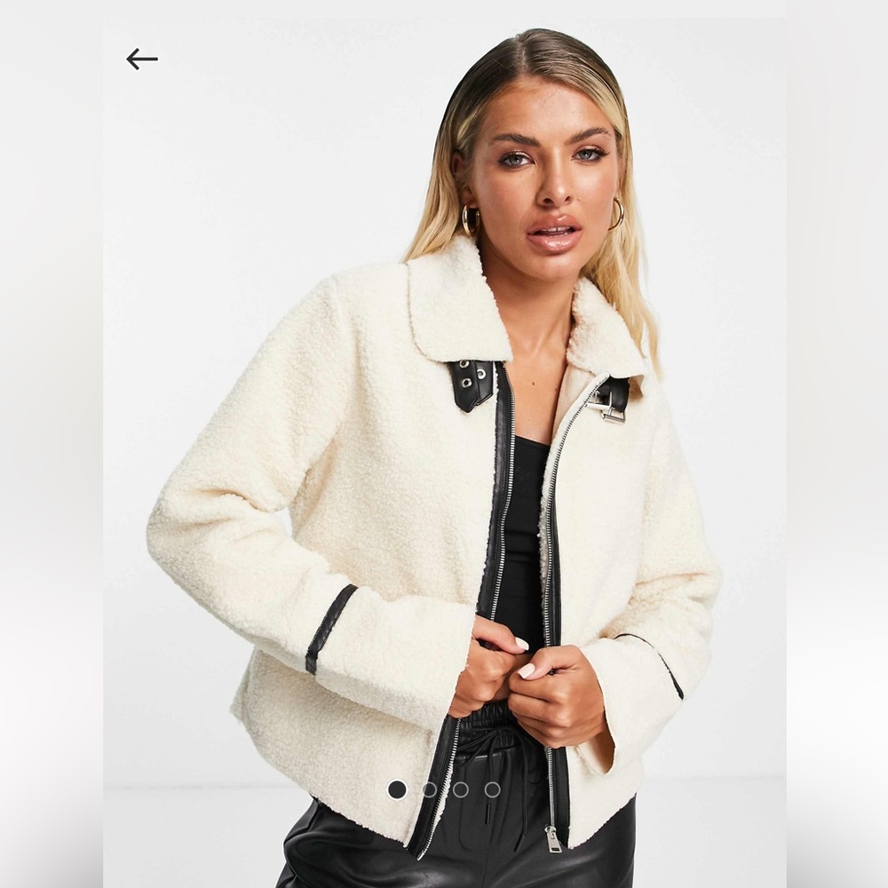 Threadbare Borg Jacket with Binding